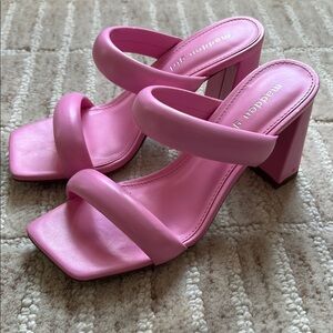 Madden Girl Vibrant Pink Heeled Sandals